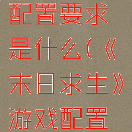 《末日求生》游戏配置要求是什么(《末日求生》游戏配置要求是什么样的)