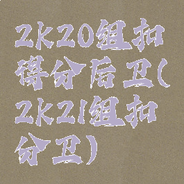 2k20组扣得分后卫(2k21组扣分卫)