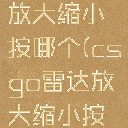 csgo雷达放大缩小按哪个(csgo雷达放大缩小按哪个按钮)