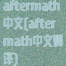 aftermath中文(aftermath中文翻译)