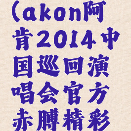 akon阿肯(akon阿肯2014中国巡回演唱会官方赤膊精彩图集)