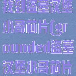 grounded找到盗墓汉堡小哥芯片(grounded盗墓汉堡小哥芯片地图位置)