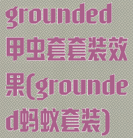 grounded甲虫套套装效果(grounded蚂蚁套装)