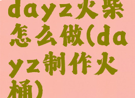 dayz火柴怎么做(dayz制作火桶)