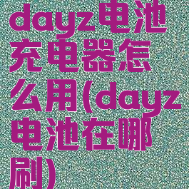 dayz电池充电器怎么用(dayz电池在哪刷)