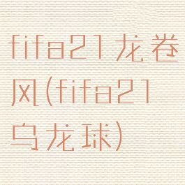 fifa21龙卷风(fifa21乌龙球)