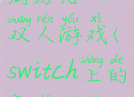 switch分手厨房怎么双人游戏(switch上的分手厨房怎么双人)