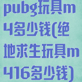 pubg玩具m4多少钱(绝地求生玩具m416多少钱)